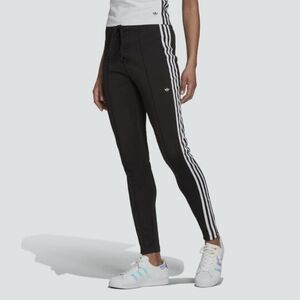 Adidas Corset Lace-up High Waist Black White Triple Stripe Leggings Laced